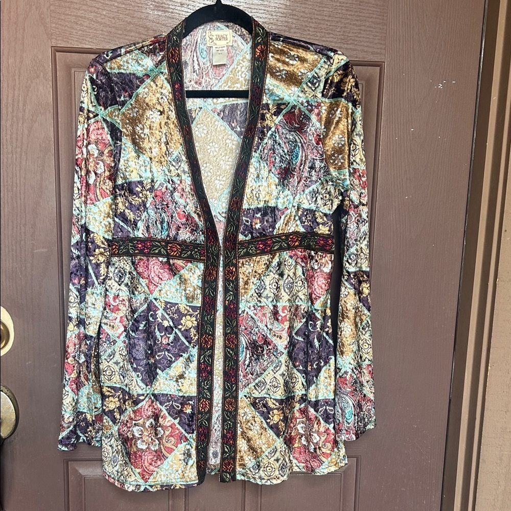 Tracy Porter Vibrant Patchwork Blouse